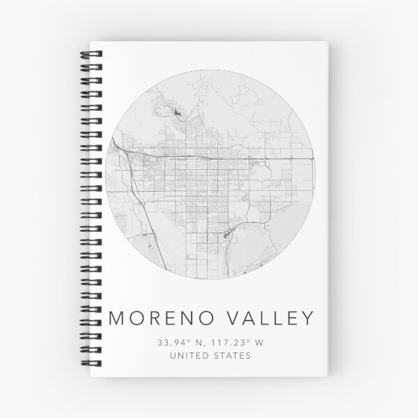 Item preview, Mapa de Moreno Valley, Estados Unidos - Minimalista designed and sold by Mapable.