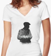 Peaky Blinders Women's Fitted V-Neck T-Shirt