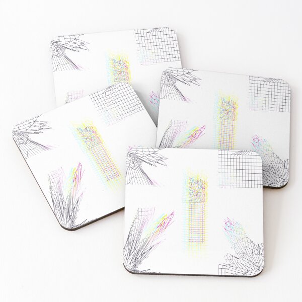 Item preview, Glitchy Wireframe Minimal Pattern designed and sold by Kacixart.