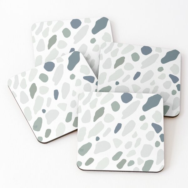 Item preview, Soft blue stone abstract shapes designed and sold by KennyLucky.