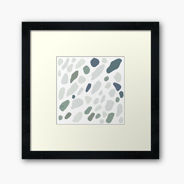 Item preview, Soft blue stone abstract shapes designed and sold by KennyLucky.