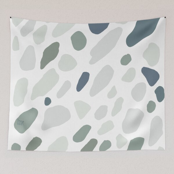 Item preview, Soft blue stone abstract shapes designed and sold by KennyLucky.