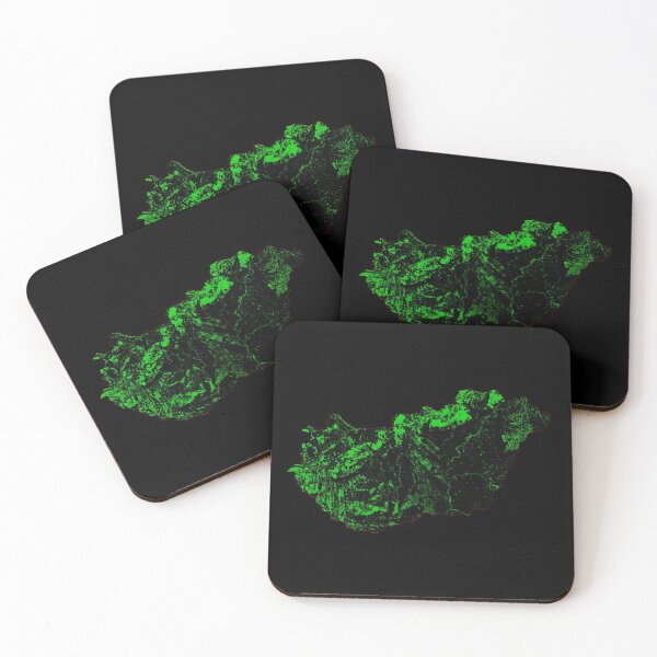 Item preview, Hungary Forest Cover Map with Black Background designed and sold by GrasshopperGeo.