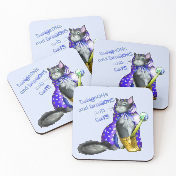 Item preview, Dungeons and dragons and cats pretty kitty sorcerer designed and sold by CuisineCat.