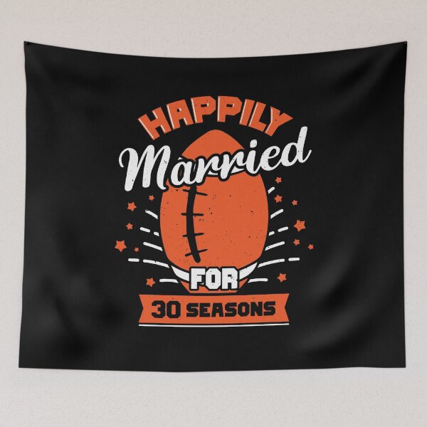 Item preview, Married For 30 Years American Football Couple Gift designed and sold by Marcid95.
