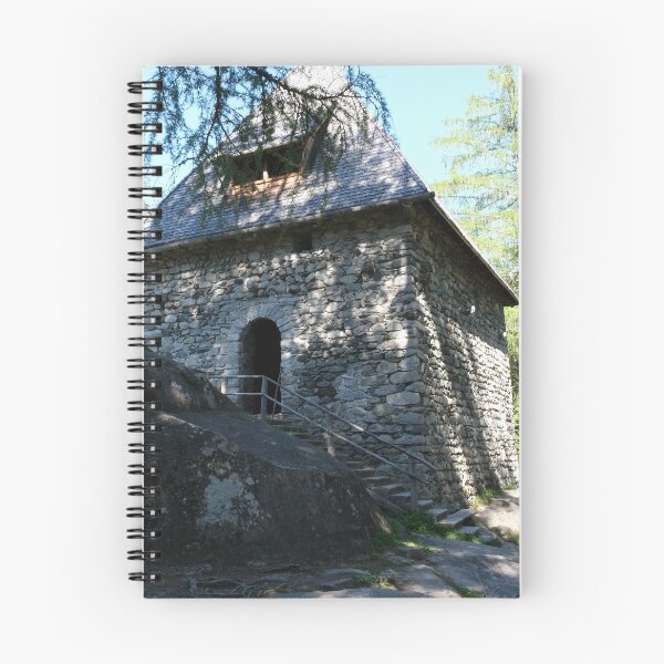 Item preview, The fabulous alpine waterfalls of Riva in the Dolomites (Campo Tures). Path of San Francesco with Tobl Castle ruins. Lovely place in the Alps. Sunny spring day with no people. Trentino Alto Adige designed and sold by Maurizio Fabbroni.