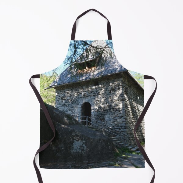 Item preview, The fabulous alpine waterfalls of Riva in the Dolomites (Campo Tures). Path of San Francesco with Tobl Castle ruins. Lovely place in the Alps. Sunny spring day with no people. Trentino Alto Adige designed and sold by Maurizio Fabbroni.