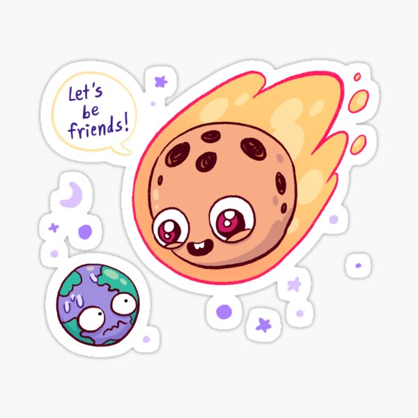Let's be friends! Sticker