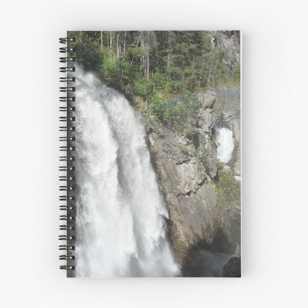 Item preview, The fabulous alpine waterfalls of Riva in the Dolomites (Campo Tures) with rainbow. Path of San Francesco. Lovely place in the Alps. Sunny spring day with no people. Trentino Alto Adige. designed and sold by Maurizio Fabbroni.