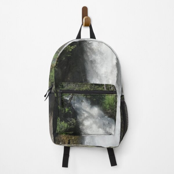 Item preview, The fabulous alpine waterfalls of Riva in the Dolomites (Campo Tures) with rainbow. Path of San Francesco. Lovely place in the Alps. Sunny spring day with no people. Trentino Alto Adige. designed and sold by Maurizio Fabbroni.