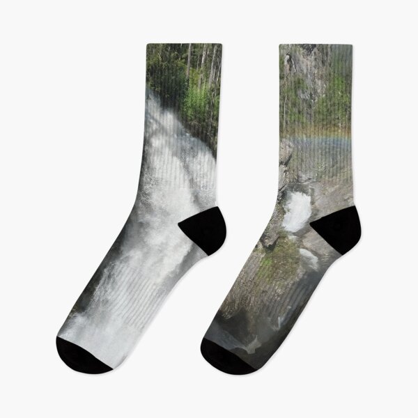 Item preview, The fabulous alpine waterfalls of Riva in the Dolomites (Campo Tures) with rainbow. Path of San Francesco. Lovely place in the Alps. Sunny spring day with no people. Trentino Alto Adige. designed and sold by Maurizio Fabbroni.