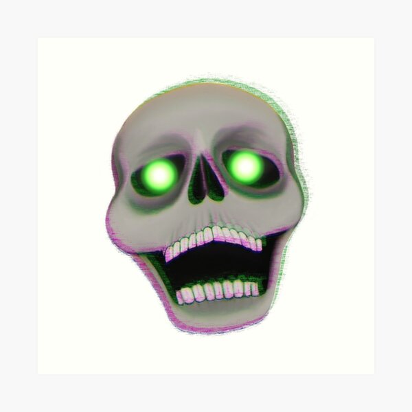 Open Mouth Skull Wall Art Redbubble - skeleton with wide mouth open roblox