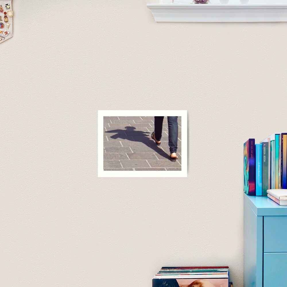 Winged shadow, Bolzano/Bozen, Italy Art Print