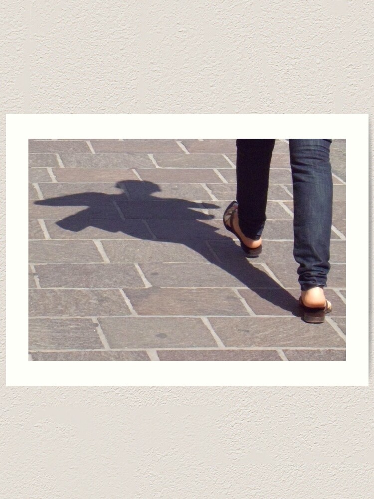 Alternate view of Winged shadow, Bolzano/Bozen, Italy Art Print