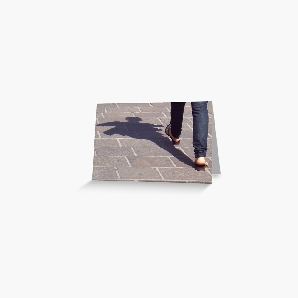 Winged shadow, Bolzano/Bozen, Italy Greeting Card
