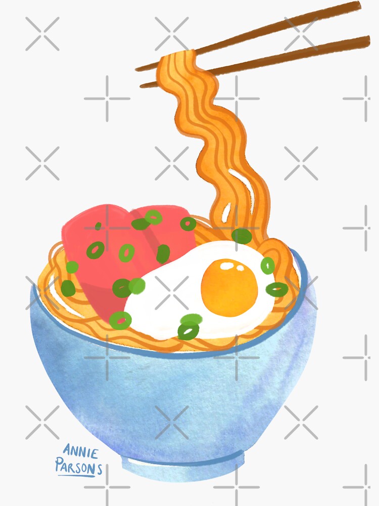 Watercolor Ramen Bowl by annieparsons