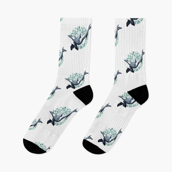 Item preview, Watercolour orca whale illustration  designed and sold by Elliezart.