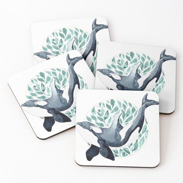 Item preview, Watercolour orca whale illustration  designed and sold by Elliezart.