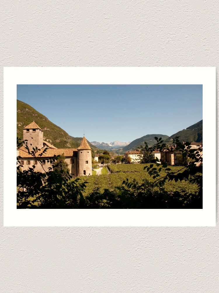 Alternate view of Castle Mareccio Vineyard, Bolzano/Bozen, Italy Art Print