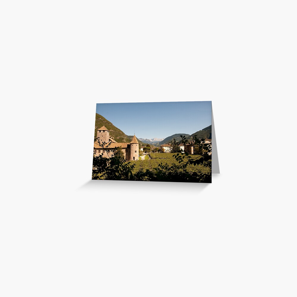 Castle Mareccio Vineyard, Bolzano/Bozen, Italy Greeting Card