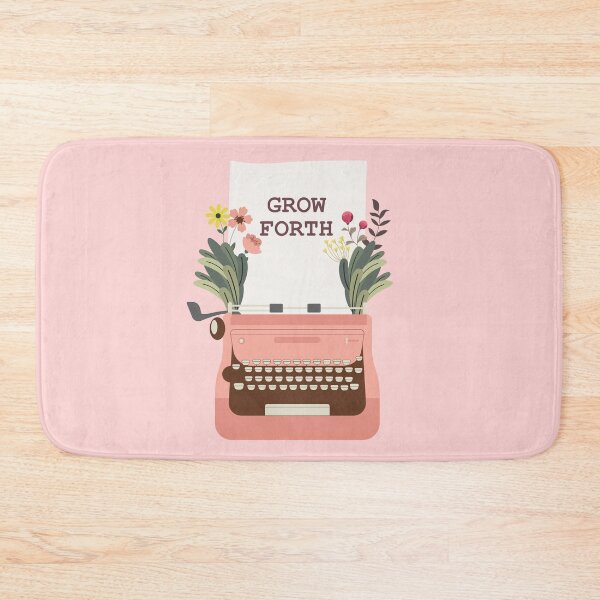 Item preview, Grow Forth | Pink Vintage Typewriter designed and sold by KarolinaPaz.