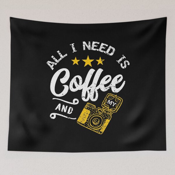 Item preview, All i need is coffee and my camera designed and sold by PlusAdore.
