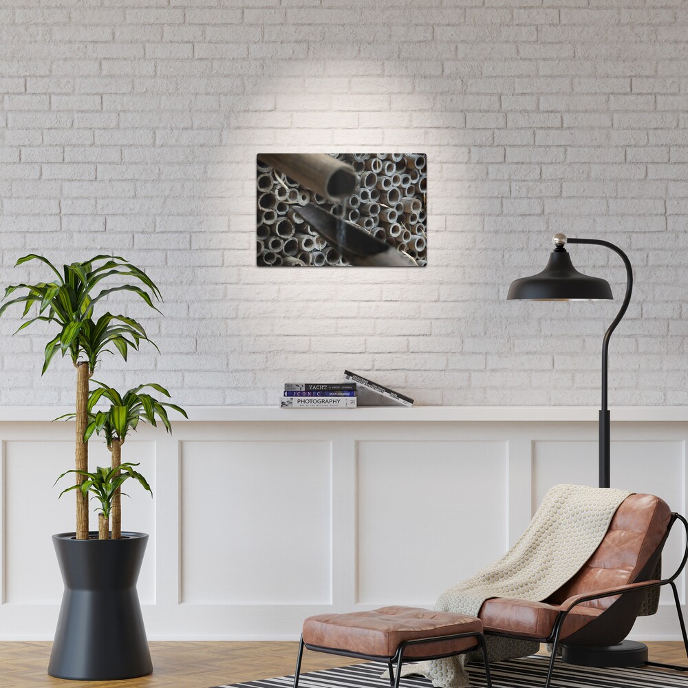 Bamboo Waterfall, Japanese Garden, Castle Trauttmansdorff, Italy Metal Print