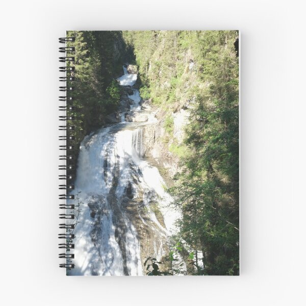 Item preview, The fabulous alpine waterfalls of Riva in the Dolomites (Campo Tures). Path of San Francesco with Tobl Castle ruins. Lovely place in the Alps. Sunny spring day with no people. Trentino Alto Adige designed and sold by Maurizio Fabbroni.