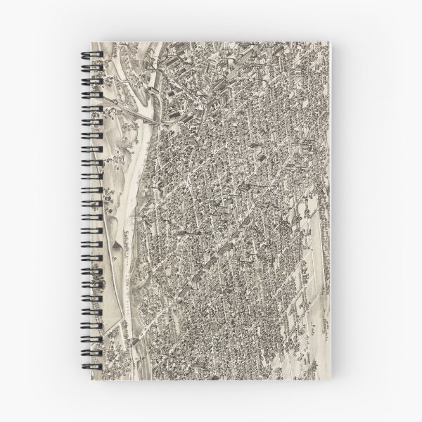 Item preview, Vintage Pictorial Map of Richmond Indiana (1884) designed and sold by BravuraMedia.