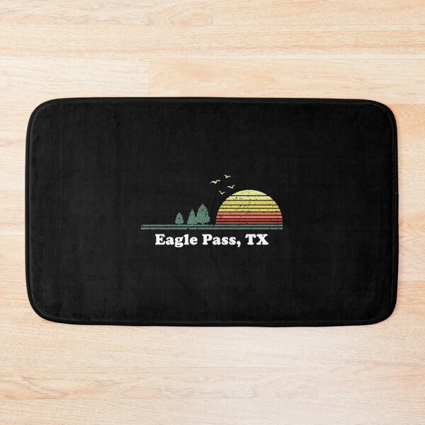 Artikelvorschau, Vintage Eagle Pass Texas Home Souvenir Print entworfen und verkauft von isalvatore.