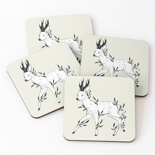 Item preview, Roe deer whimsical illustration  designed and sold by Elliezart.