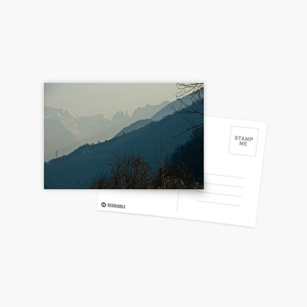 Dolomites and foreground hills, view from Bolzano/Bozen, Italy Postcard