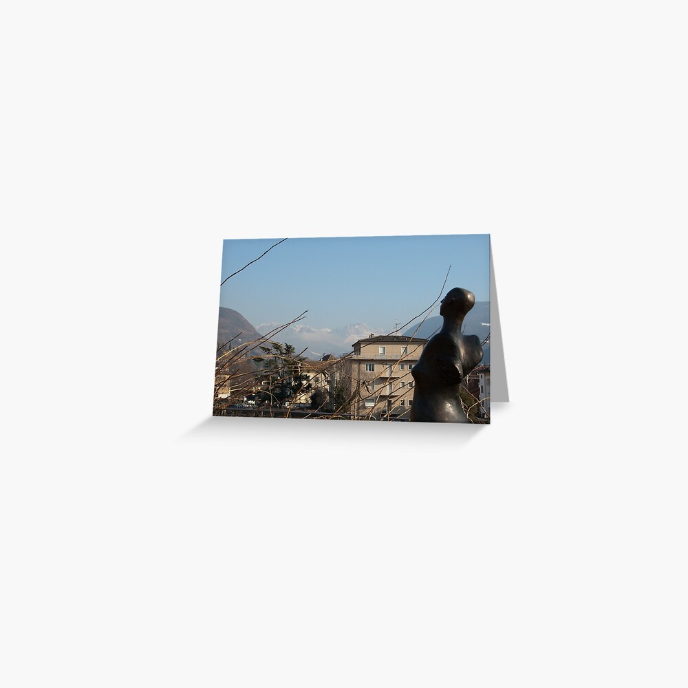 Dolomites and the Angel, View from Bolzano Greeting Card