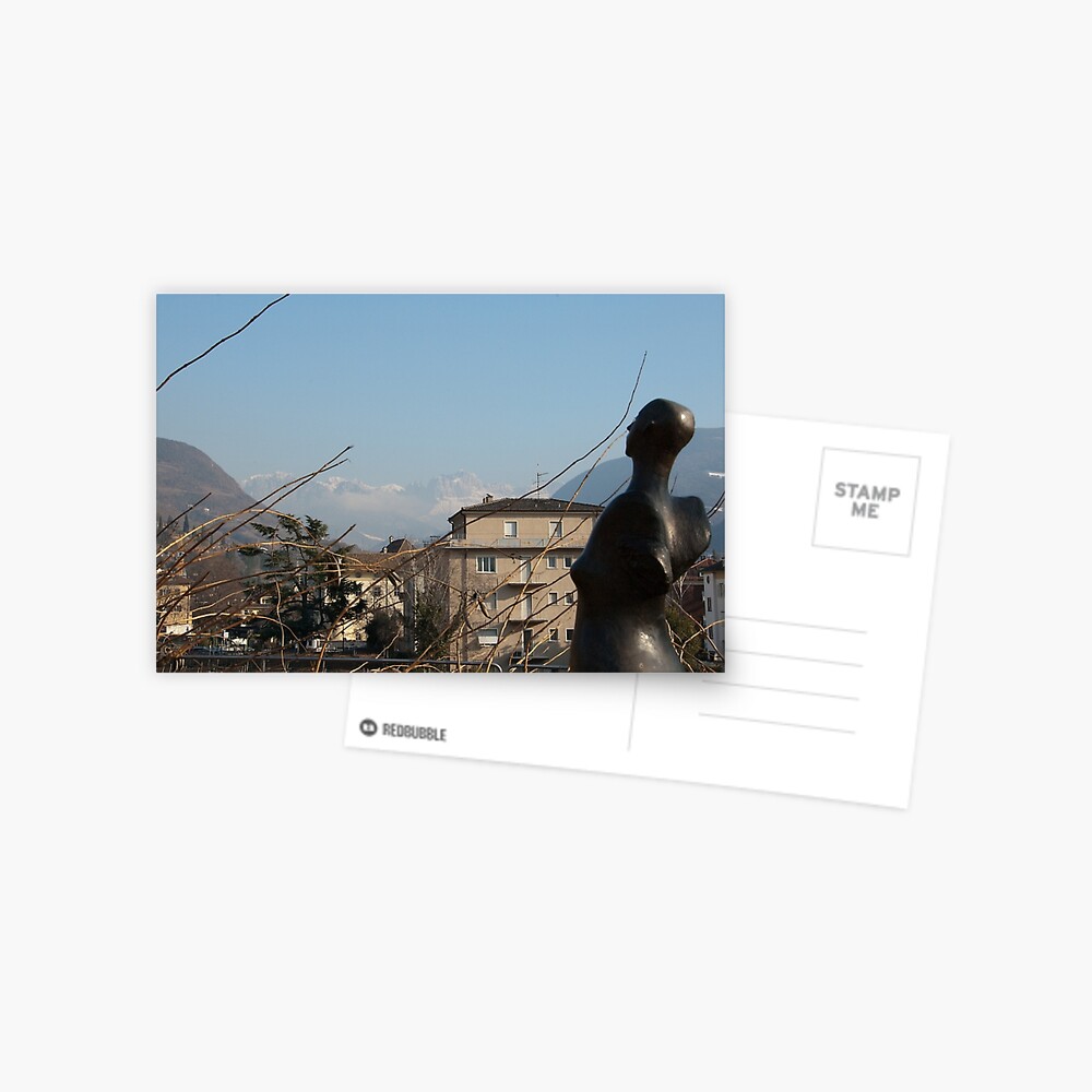 Dolomites and the Angel, View from Bolzano Postcard