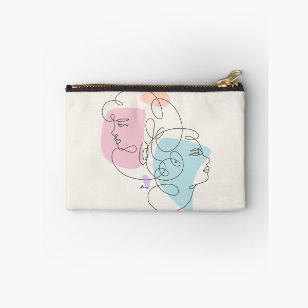 Item preview, Linear Art Abstract Portrait Two Girls designed and sold by makart2.