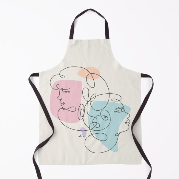 Item preview, Linear Art Abstract Portrait Two Girls designed and sold by makart2.