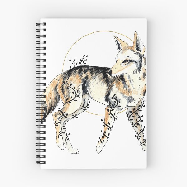 Item preview, Watercolour coyote wolf witchy illustration  designed and sold by Elliezart.