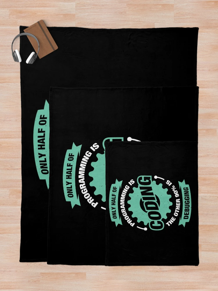 Thumbnail 5 of 6, Throw Blanket, Programming Coding Programmer Gift designed and sold by Marcid95.