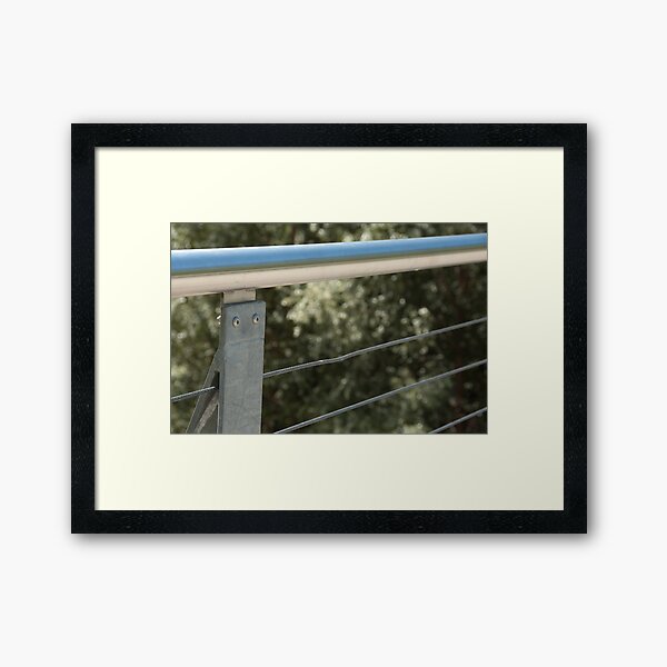 Face on a Fence Post, Bolzano/Bozen, Italy Framed Art Print