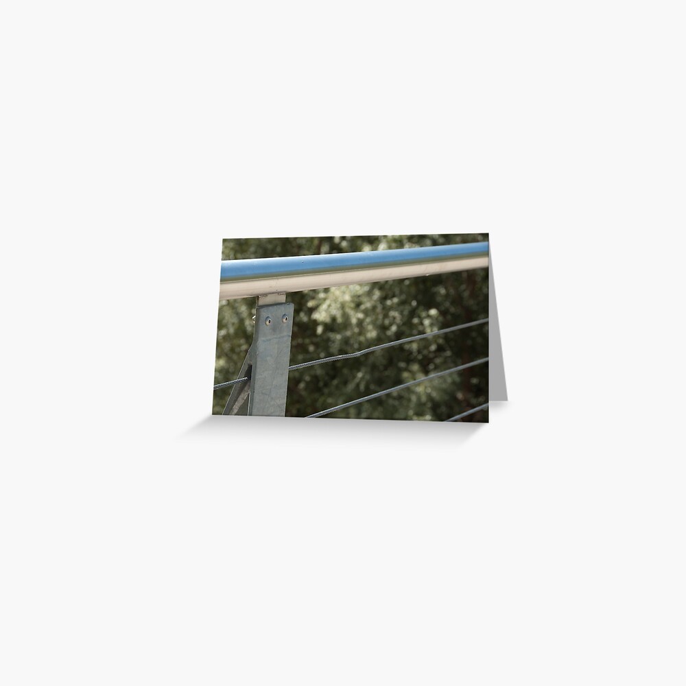 Face on a Fence Post, Bolzano/Bozen, Italy Greeting Card