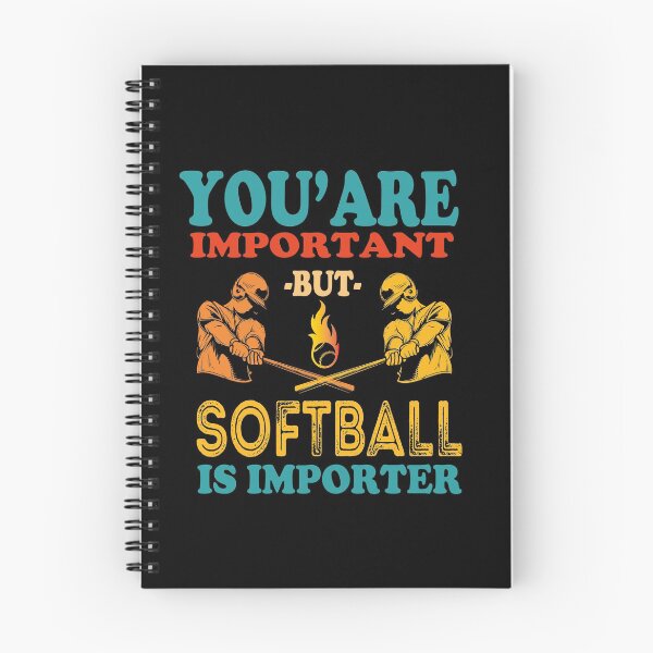 Item preview, You're Important But Softball Is Importer, Funny Slow Pich Softball, Tee Softball, Sarcastic Vintage Saying Gift For Softball Coach Dad  designed and sold by Rassitni.