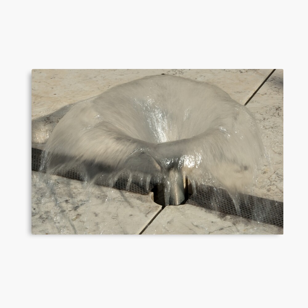 Sprinkler Fountain, EURAC plaza, Bolzano/Bozen, Italy Canvas Print