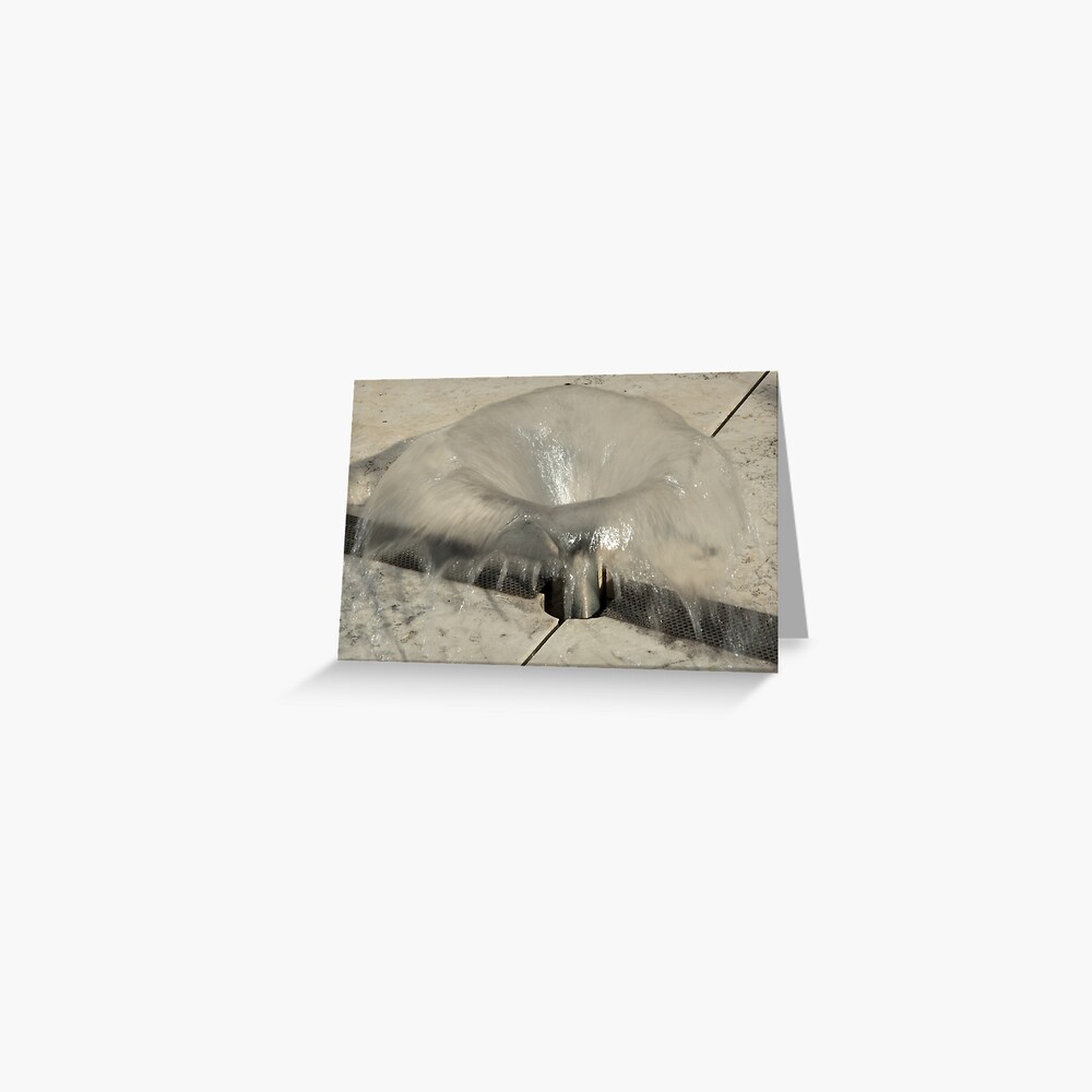 Sprinkler Fountain, EURAC plaza, Bolzano/Bozen, Italy Greeting Card