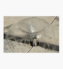 Sprinkler Fountain, EURAC plaza, Bolzano/Bozen, Italy Photographic Print