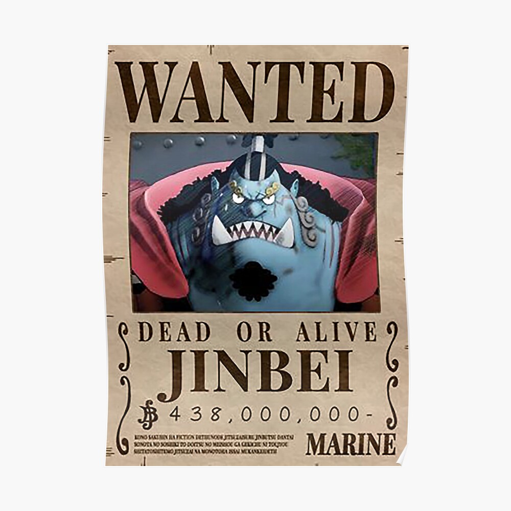One Piece Jimbe Bounty Mounted Print By Astral World Redbubble
