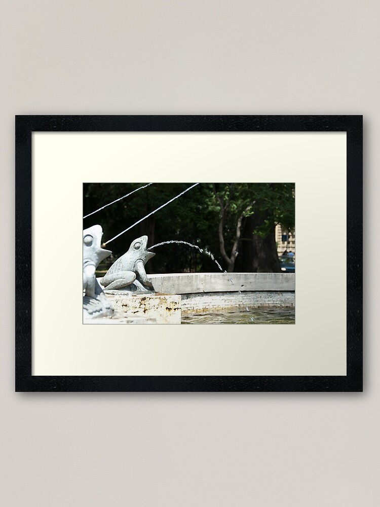 Alternate view of Frog Fountain, Bolzano/Bozen, Italy Framed Art Print