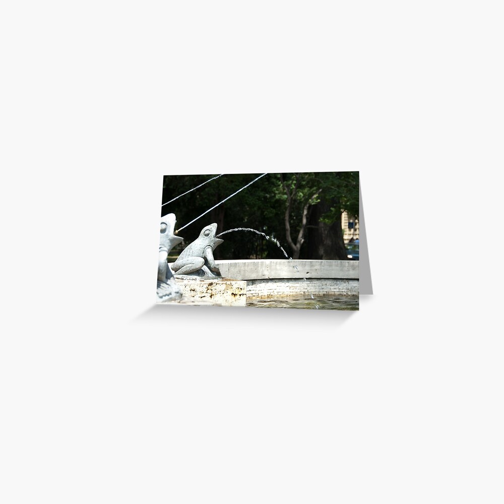 Frog Fountain, Bolzano/Bozen, Italy Greeting Card