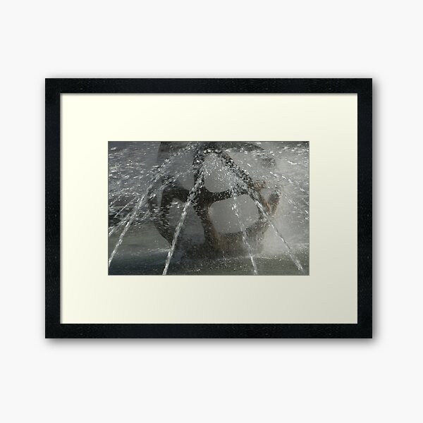 Fountain, Piazza Tribunale, Bolzano/Bozen Framed Art Print