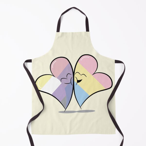 Item preview, Two Hearts in Love (Nonbinary/Bisexual and Pansexual Pride Flags) designed and sold by FrolicDesigns.