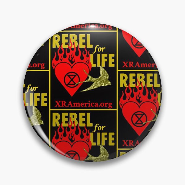 Item preview, Rebel for Life XR America (burning heart) designed and sold by XR-America.